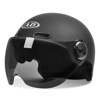 Мотоциклетный шлем с электрическим аккумулятором ZL Four Seasons Universal Helmet Half Helmet Изображение