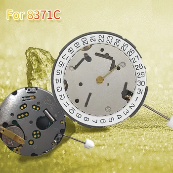 1 ШТ Кварцевые Часы с механизмом 8371C, 6 Стрелок, Календарь, Дата в положении 