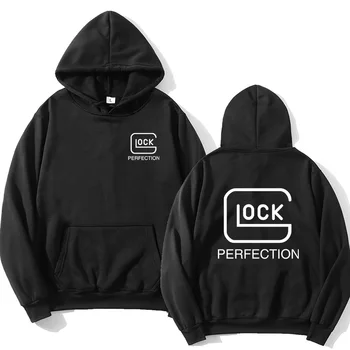 Glock Perfection Shooting С капюшоном и длинным рукавом в стиле хип-хоп 2023, мужская толстовка в стиле хип-хоп, повседневная толстовка с завязками, одежда Изображение