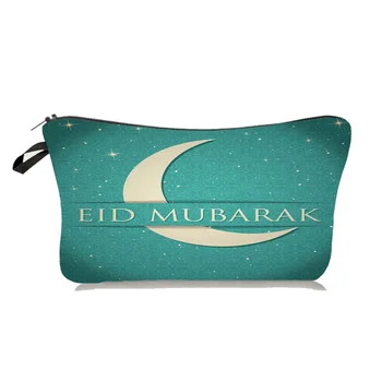 Женская сумка для ислама, сумка для хранения с принтом Ифтар, Портативный женский органайзер для макияжа, сумка для хранения мобильного телефона, Органайзер для хранения Изображение