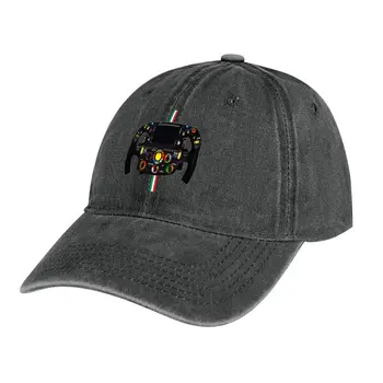 Рулевое колесо f1 Ковбойская шляпа Солнцезащитная кепка для гольфа Женская мужская шляпа Изображение