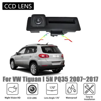 Аксессуары для Камеры с Ручкой Багажника Для VW Tiguan I 5N PQ35 2007 ~ 2017 CCD/Ночного Видения/Резервная Камера Парковки Заднего Хода Изображение