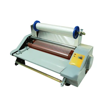 Широко используемая в Китае мини-машина для ламинирования бумаги формата А4 и А3 в холодной и горячей рулонах уф-принтер Roll To Roll Изображение