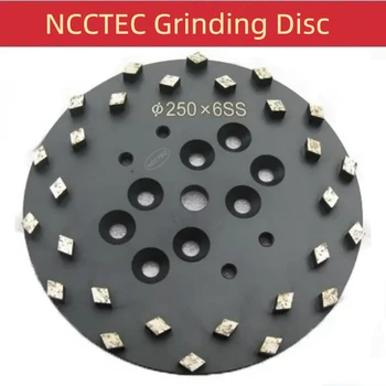 [Ромб-сегменты] 10-дюймовый алмазный шлифовальный диск Blastrac для шлифовальной машины EDCO Blastrac | 250-мм Шлифовальная пластина для универсального пола Изображение