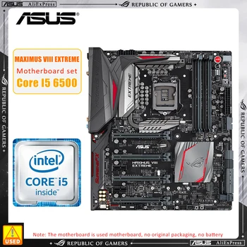 Комплект материнской платы ASUS MAXIMUS VIII EXTREME + i5 6500 ROG Использует чипсет Intel Z170, Поддерживает слот Core i7/i5/i3 LGA 1151 4 × DDR4 Изображение