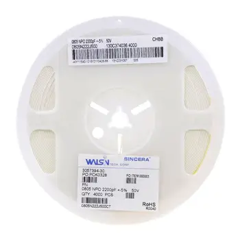 WALSINWalsinSMD многослойный конденсатор с керамическим чипом 1210 10 мкФ 25 В 10% X7R 1210B106K250CT Изображение