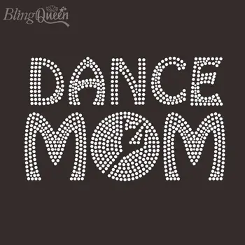 BlingQueen 25 шт./ЛОТ, украшения для танцующей мамы со стразами, аппликации из железа Изображение